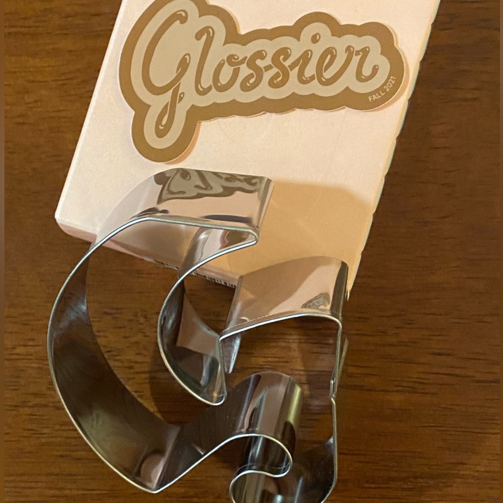 Glossier Cookie Cutter and Fall 2021 Sticker with BONUS Winter 2021 Sticker